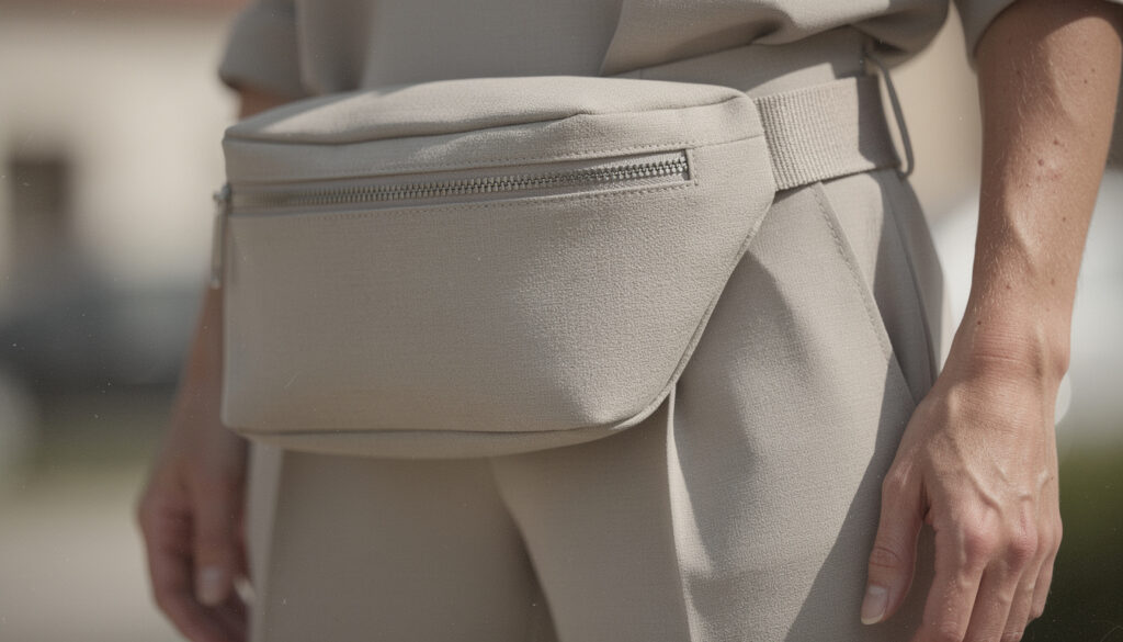 découvrez comment accessoiriser vos tenues avec un sac ceinture intégré à un vêtement, alliant élégance et praticité pour un style unique et fonctionnel au quotidien.