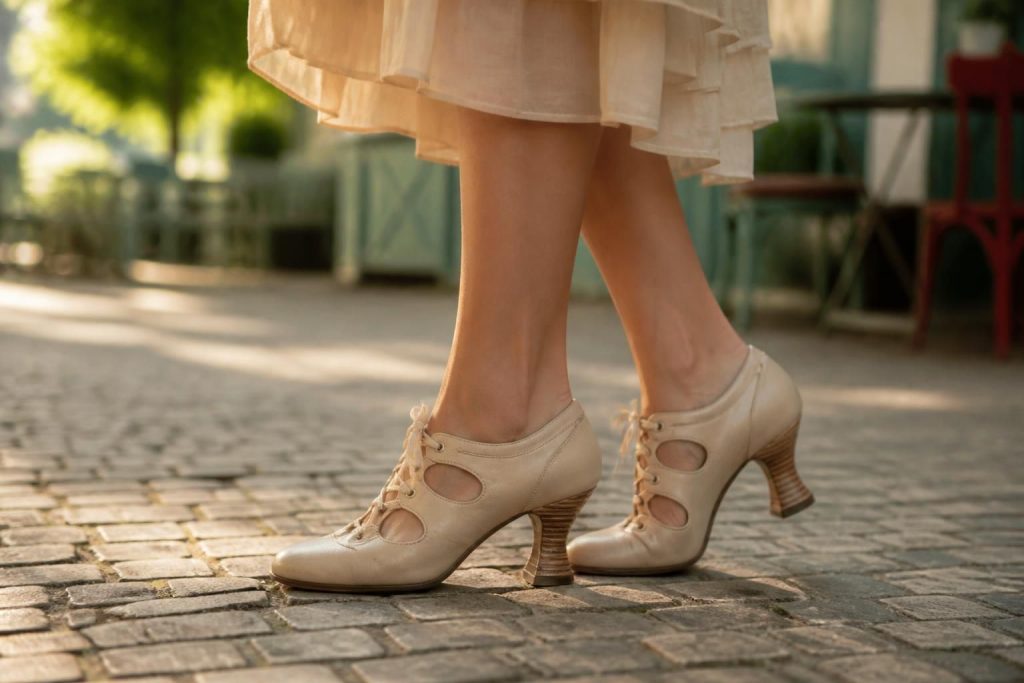 découvrez les chaussures guinguette pour femme, alliant élégance et confort avec des modèles à lacets et talons bobines, parfaites pour un style rétro et féminin.