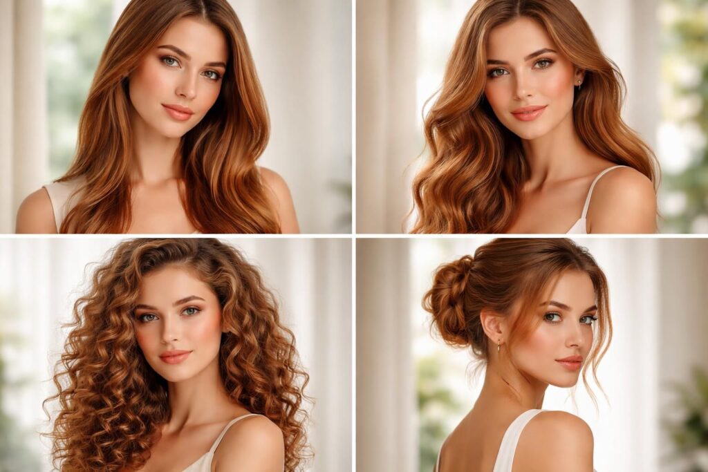 découvrez des idées de looks tendance et des inspirations pour sublimer votre couleur de cheveux châtain clair cuivré.