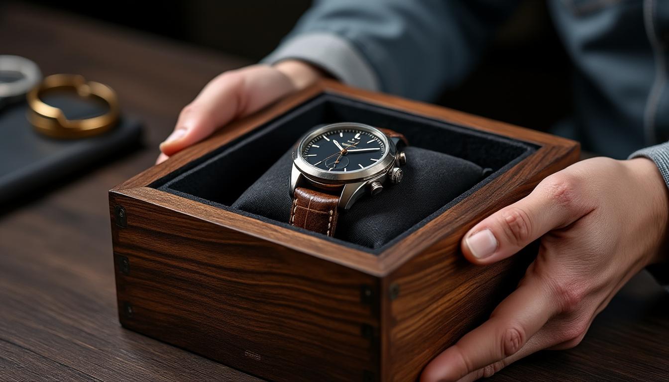 offrez un cadeau inoubliable avec le coffret cadeau montre en bois konifer. ce cadeau allie élégance et originalité, parfait pour toutes les occasions. faites plaisir à vos proches avec une montre qui allie design moderne et matériaux durables.