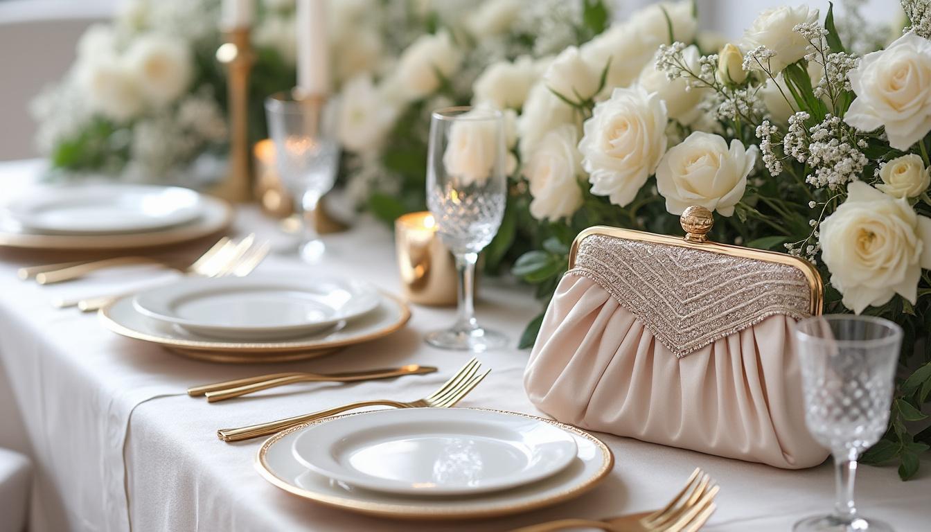 découvrez notre sélection élégante de sacs pochette cérémonie chic, parfaits pour sublimer toutes vos occasions spéciales avec style et raffinement.