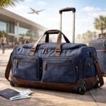découvrez notre grand sac de voyage à roulettes, l'allié idéal pour un déplacement facile et organisé. profitez de vacances sans stress grâce à son grand espace et sa maniabilité exceptionnelle.
