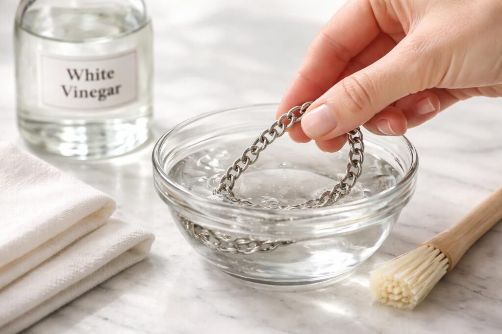 découvrez comment nettoyer efficacement vos bijoux en argent avec du vinaigre blanc grâce à notre guide pratique et facile à suivre.