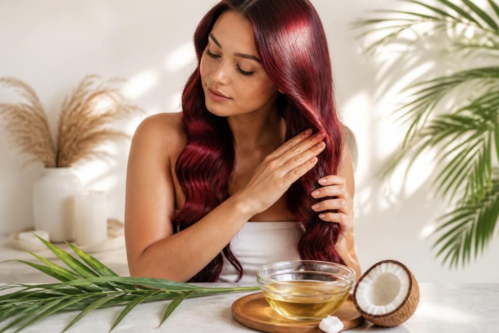 découvrez les bienfaits de l'huile de coco pour les cheveux colorés et les précautions à prendre pour préserver leur éclat et leur santé.