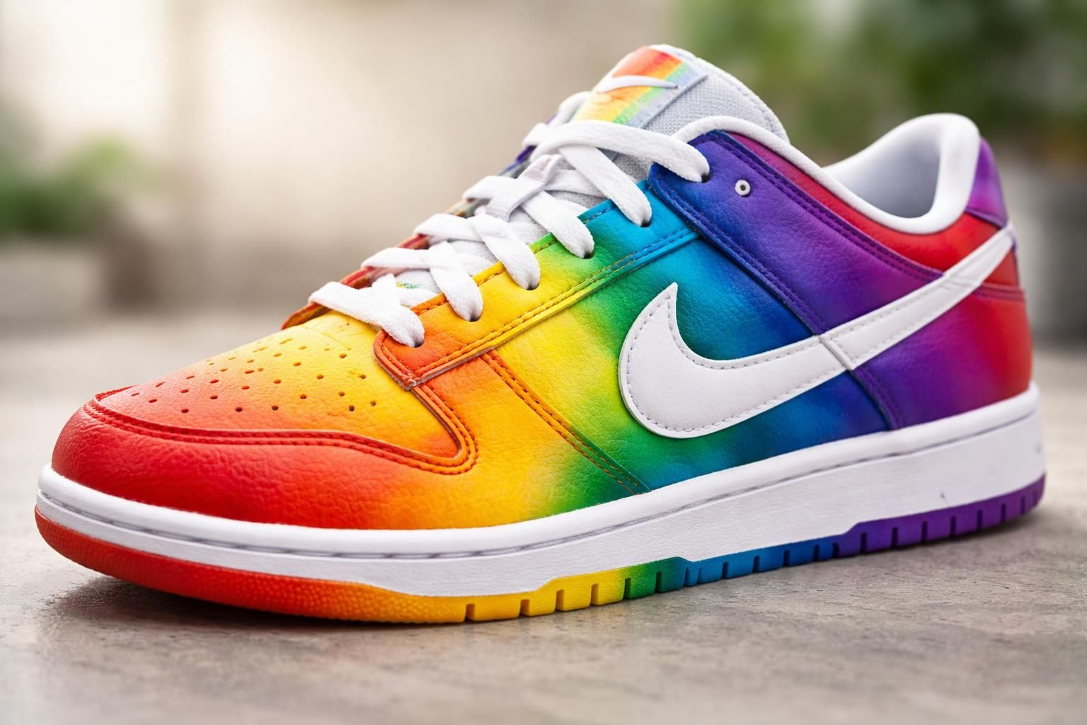 découvrez la chaussure nike pride arc-en-ciel, un modèle vibrant et coloré célébrant la diversité et l'inclusion avec un design unique aux couleurs vives.