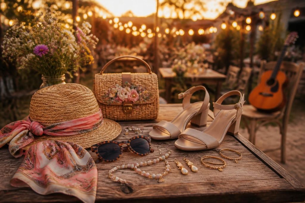 découvrez les accessoires indispensables pour sublimer votre tenue de soirée guinguette et briller avec élégance lors de vos événements festifs.