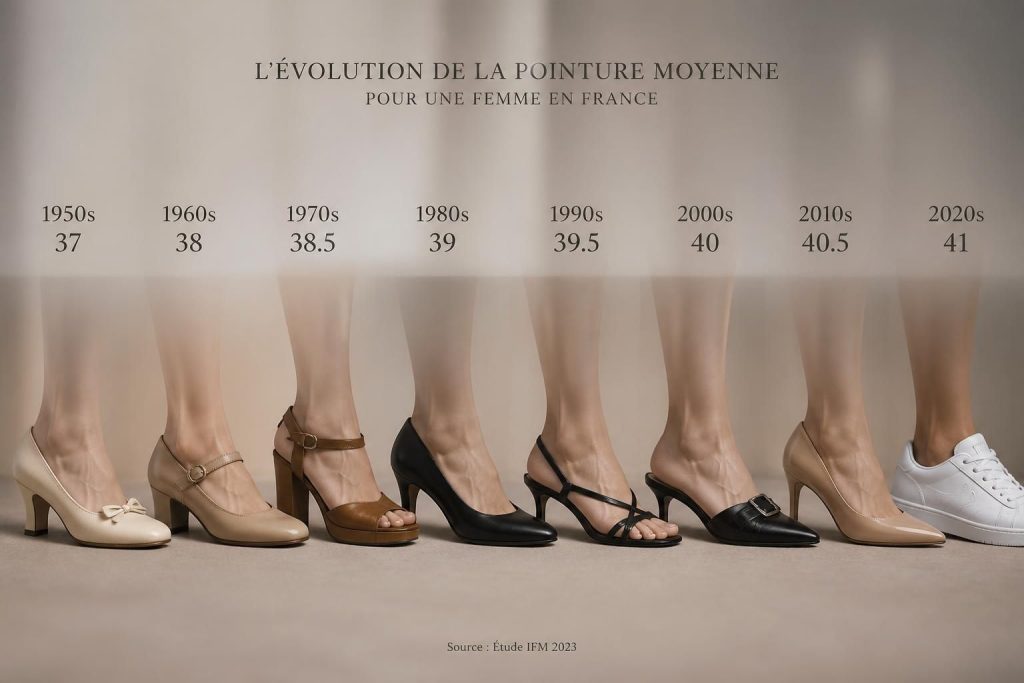 découvrez comment la moyenne de la pointure des femmes en france a évolué au fil des décennies, et les facteurs influençant ces changements.