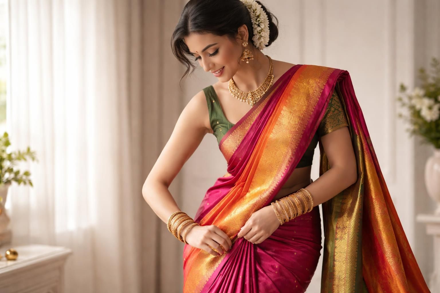 découvrez les astuces des stylistes pour porter un sari avec élégance et panache, et maîtrisez l'art de sublimer ce vêtement traditionnel avec style.