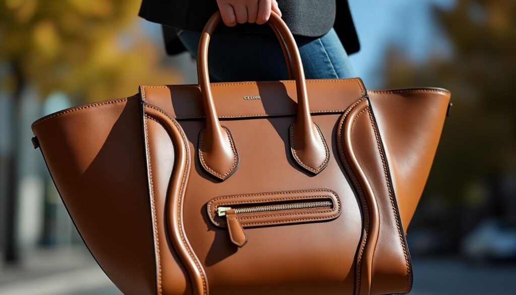 découvrez le luggage tote de céline, un sac emblématique alliant élégance intemporelle, praticité et raffinement, parfait pour sublimer toutes vos tenues au quotidien.