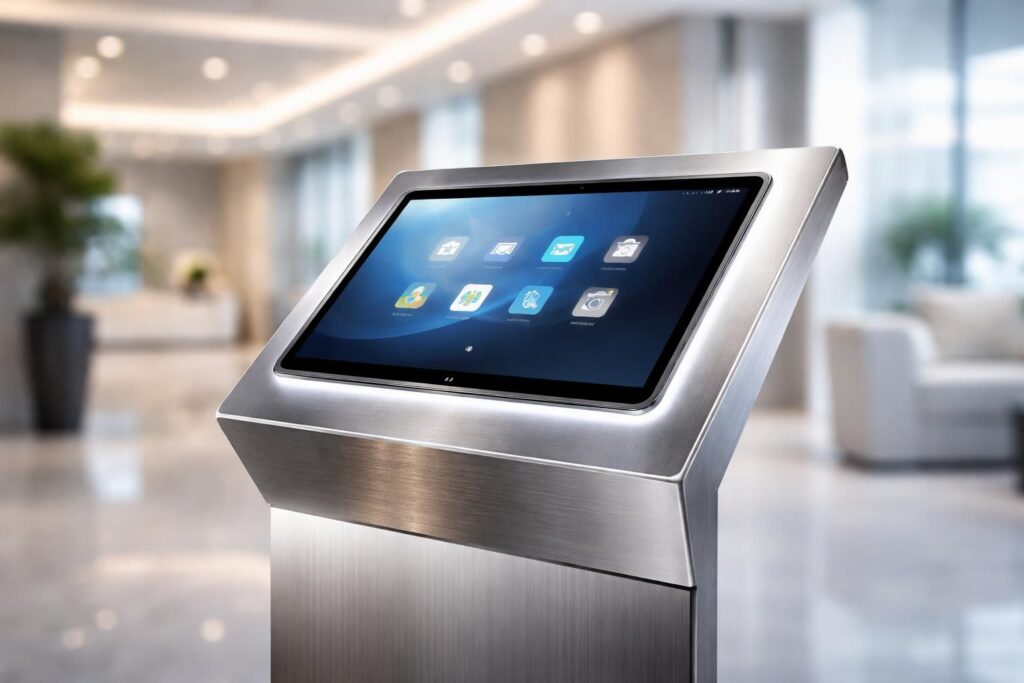 découvrez comment transformer votre tablette samsung en borne élégante avec le mode kiosque, idéal pour une utilisation professionnelle et interactive.