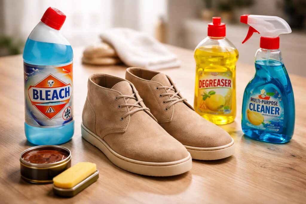 découvrez les produits à éviter absolument pour le nettoyage de vos chaussures en daim afin de préserver leur qualité et leur apparence.