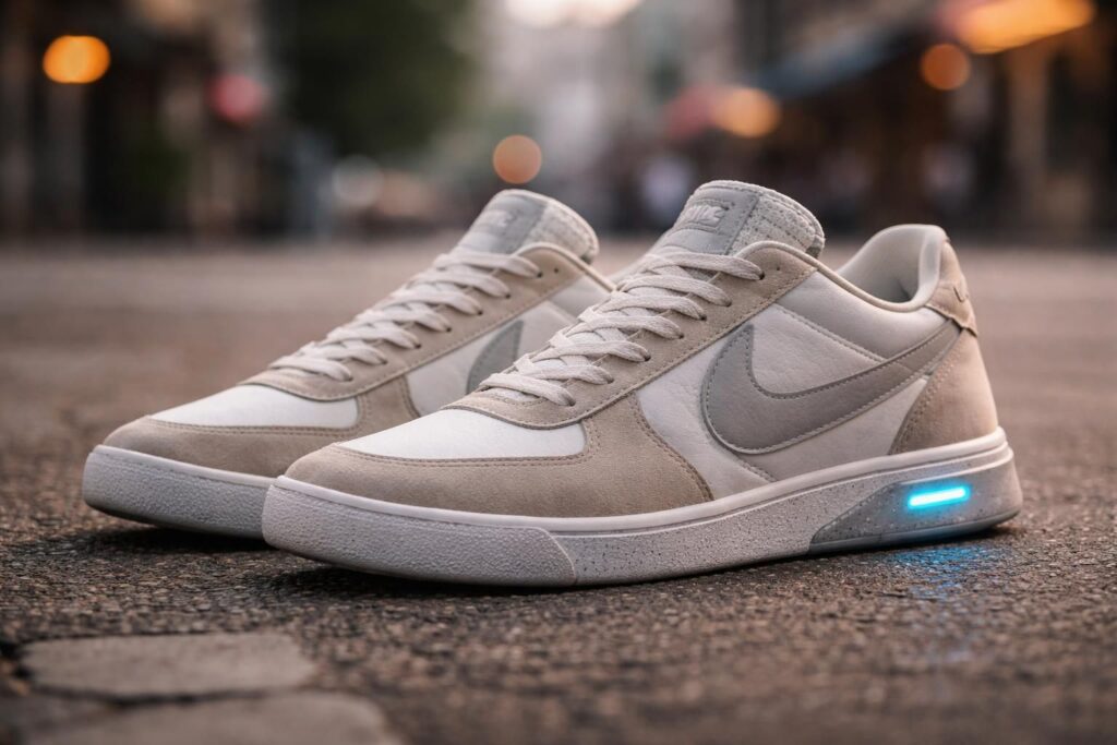 découvrez la nike bruin marty mcfly, une alternative moderne et stylée aux légendaires air mag, alliant confort et design rétro inspiré de retour vers le futur.