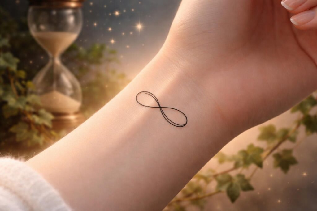 découvrez pourquoi le tatouage infini pour poignet est devenu un symbole puissant d'éternité, représentant l'amour, la continuité et l'infini.