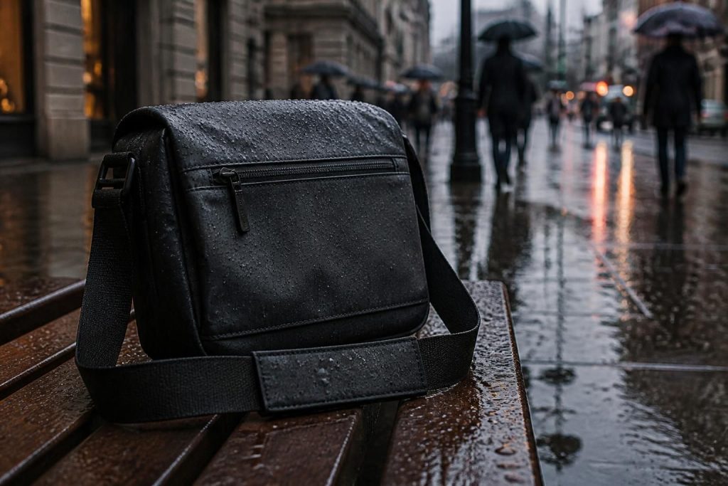 découvrez notre sac bandoulière imperméable, l'allié parfait pour rester au sec et stylé sous la pluie. pratique, résistant et design, idéal pour toutes vos sorties.