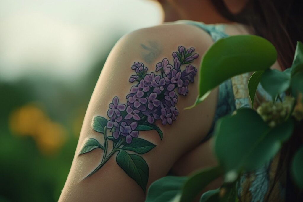 Tatouage Lilas : signification approfondie et ses liens avec la féminité