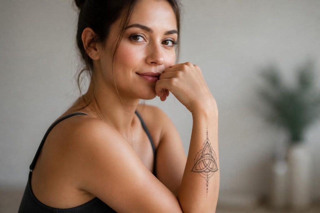 découvrez le tatouage triquetra pour femme, un symbole à la fois chargé de tradition et en vogue dans les tendances actuelles. explorez sa signification et son style unique.