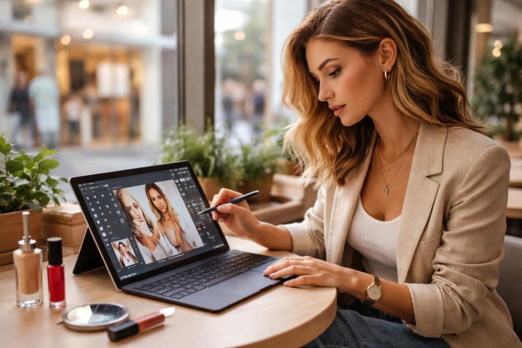 découvrez comment créer du contenu mode et beauté en déplacement avec une tablette windows, l'outil idéal pour les créateurs ugc mobiles.