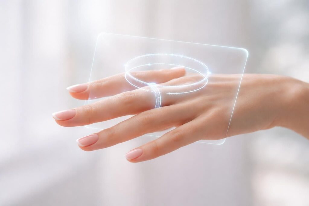 découvrez comment utiliser un écran baguier virtuel pour mesurer facilement et avec précision la taille de votre bague depuis chez vous.